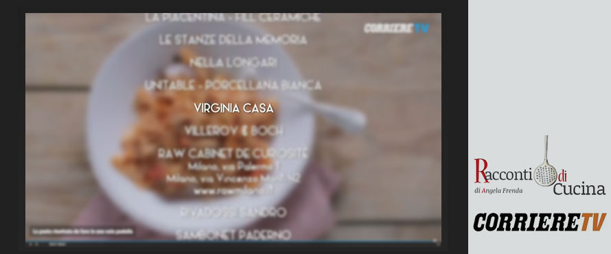 Virginia Casa protagonista della video-ricetta del venerdì di Angela Frenda 